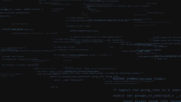 Flying Programming Code Camera Flies Programming Code Programmers Html Python — Stock Video