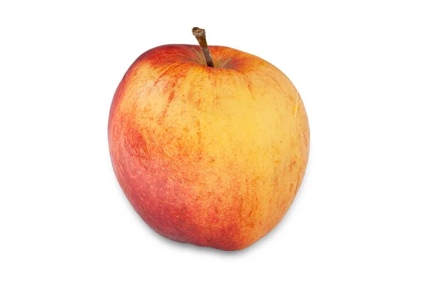 Apfel Nahaufnahme Isoliert Auf Weiß — Stockfoto