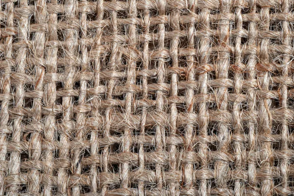 Burlap Fabric Texture Close Background — Photo