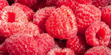 Kapaklar ve ambalaj tasarımı için ahududu yakın plan