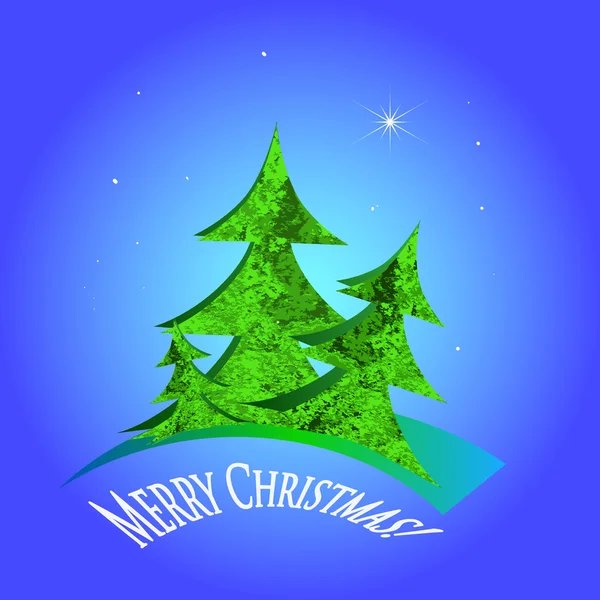 Vánoční věnec z červených bobulí, kožešinový strom a kornouty — Stockový vektor