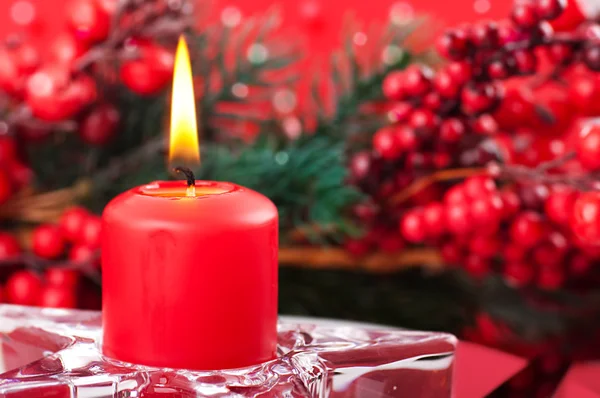 Christmas table layout — Stock Photo, Image