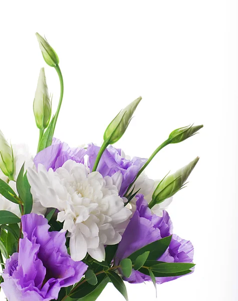 Bouquet da sposa da fiori bianchi e rosa — Foto Stock