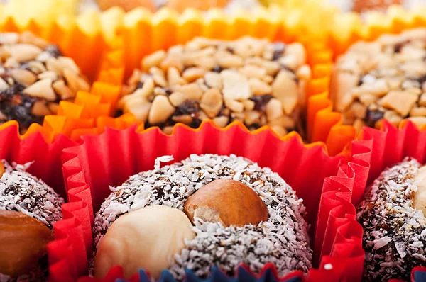 Турецкие конфеты и сладости, вкусный фон — стоковое фото