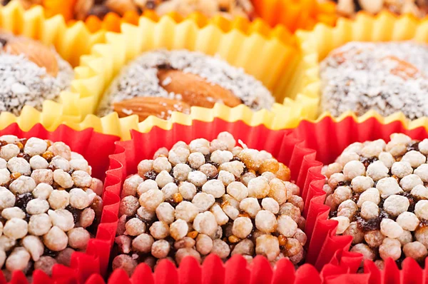 Türkische Bonbons und Süßigkeiten, leckerer Hintergrund — Stockfoto