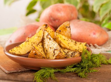 kaba ve kızarmış patates