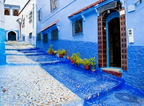 Rincian arsitektur dan pintu Maroko — Stok Foto