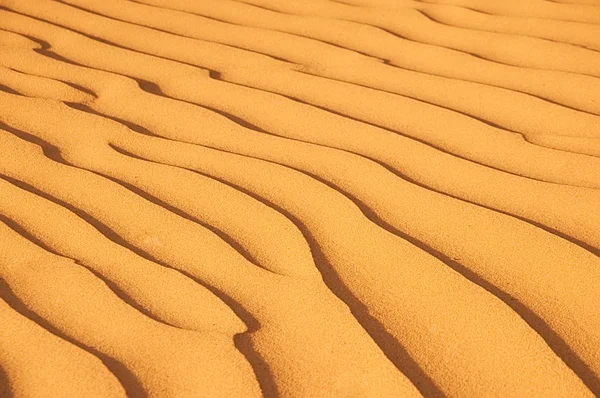 Desert of North Africa, sandy barkhans Stock Photo