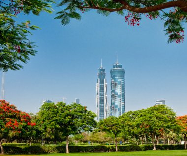 Dubai, Birleşik Arap Emirlikleri park genel görünümü