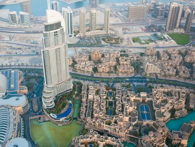 Dubai, Birleşik Arap Emirlikleri-Haziran 7: kenti gözlem güverte burj Dubai en yüksek dünyanın 7 Haziran 2013 dubai Binası
