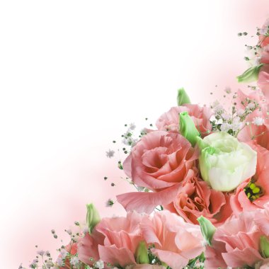 buket pembe Gül, çiçek arka plan