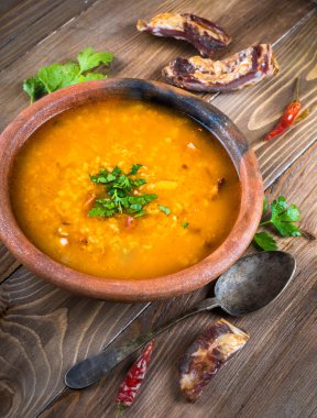 bulgur ve mercimek çorbası