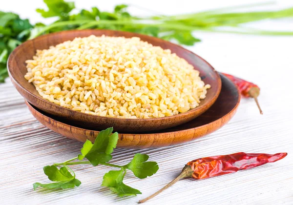 Bulgur dengan lada merah — Stok Foto