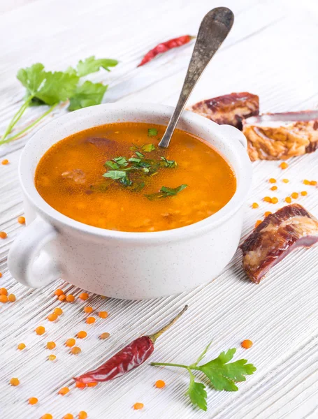 Soup of bulgur — Stock Photo, Image