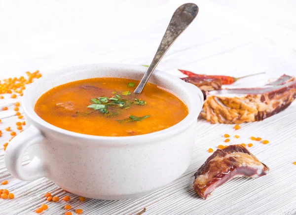 Soup of lentils — Stock Image Soup of lentils Stock Picture