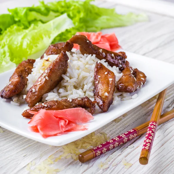 Kurczak teriyaki — Zdjęcie stockowe