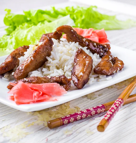 Kurczak teriyaki — Zdjęcie stockowe