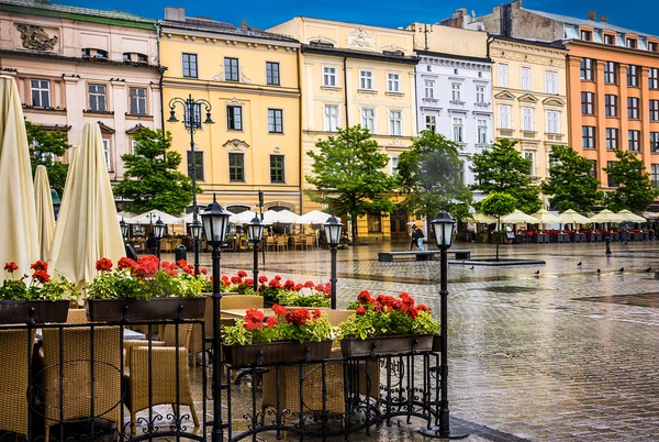 Plaza principal de Cracovia — Foto de Stock