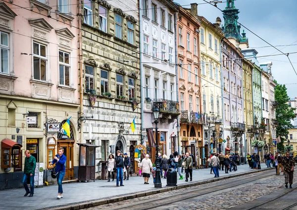 Lviv main square — Stock Photo, Image