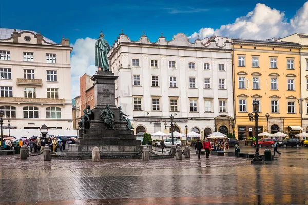 Piazza principale a Cracovia — Foto Stock