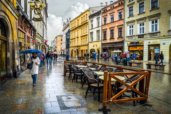 Krakow gamla gator — Stockfoto