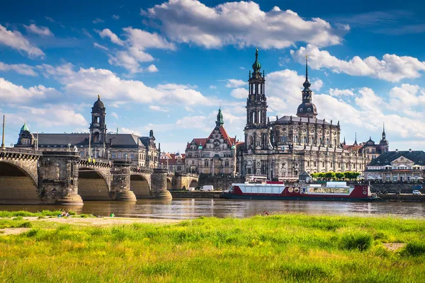 Starobylé město Drážďany, Německo — Stock fotografie