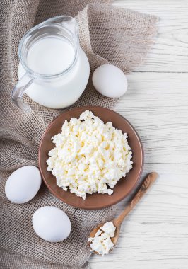 yumurta, süt ve kaymak