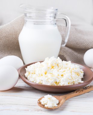 yumurta, süt ve kaymak