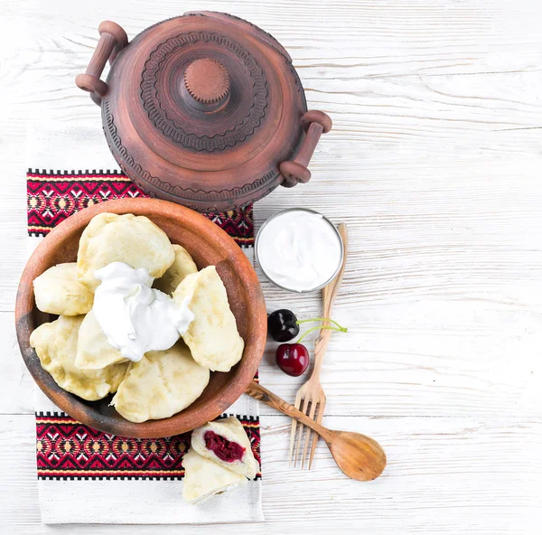 Ukrainian dumplings — Stock Photo, Image