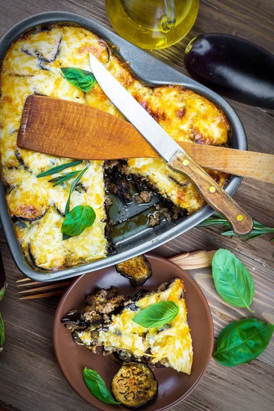 Moussaka greco — Foto Stock