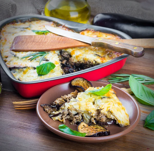 Moussaka greco — Foto Stock