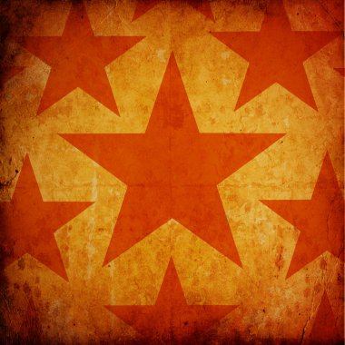 Grunge arka plan ile dağınık yıldızlar