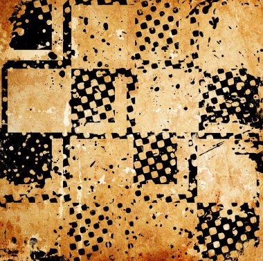 grungy satranç tahtası arka plan lekeleri ile