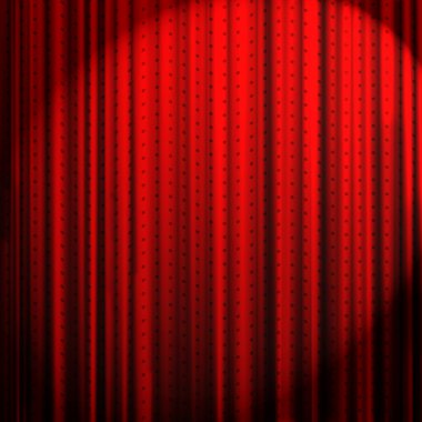 metin için yer ile kırmızı perde