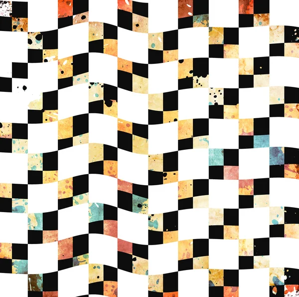 Громкий фон шахматной доски — стоковое фото