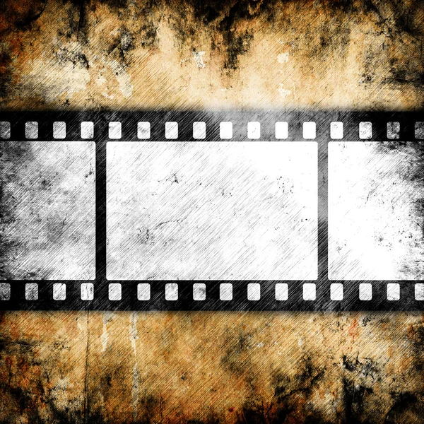 Vintage background with film flame — Stock Photo, Image