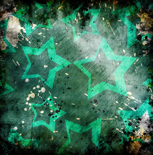 Гранж фон с разбросанными звездами — стоковое фото