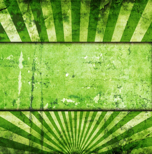 Raggi di sole grunge verde — Foto Stock