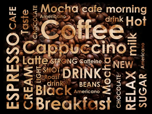 Sorts of coffee background — Stock Photo, Image