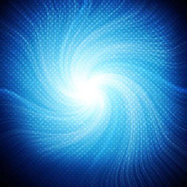 Abstract blue spiral over dark background — Stock Photo, Image