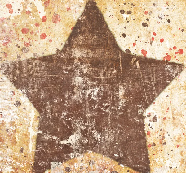 Star on grunge background — Stock Photo, Image