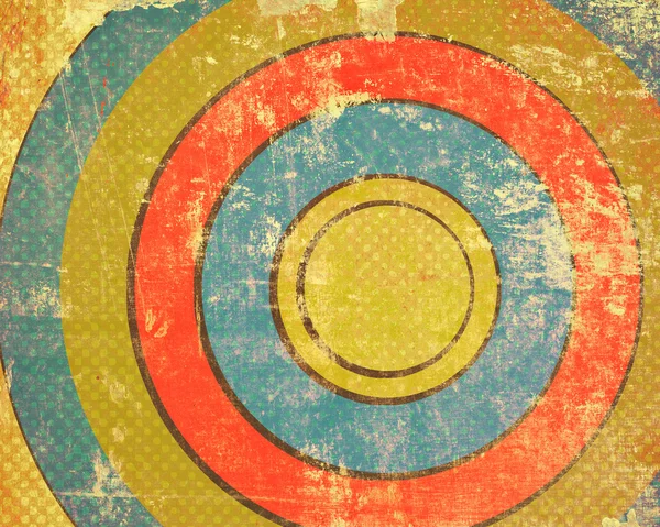 Grunge illustraction of colorful target — Stock Photo, Image