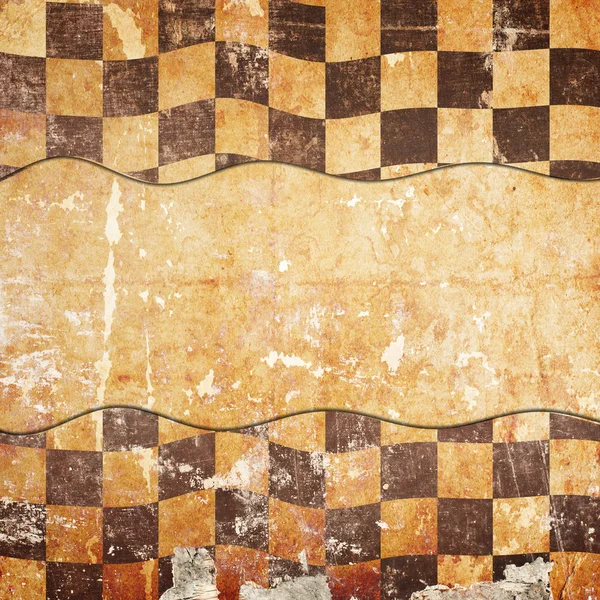 Grungy chessboard background with stains — Stock Photo, Image