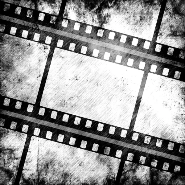 Vintage background with film flame — Stock Photo, Image