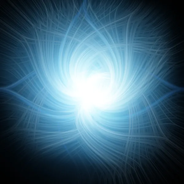 Abstrato espiral azul sobre fundo escuro — Fotografia de Stock