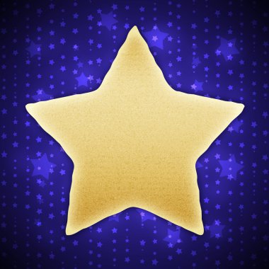 mavi zemin üzerine soyut yıldız