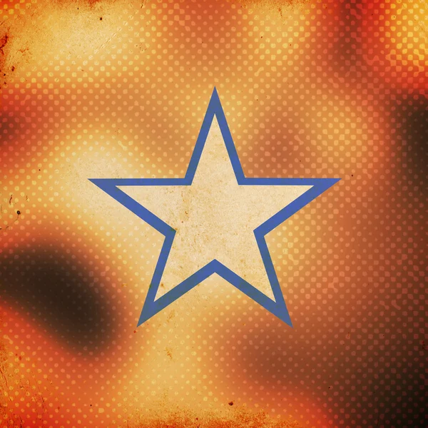 Estrela no fundo grunge — Fotografia de Stock