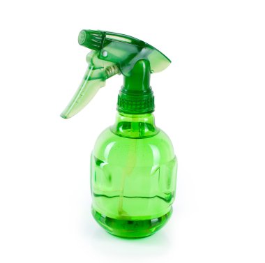 Beyaz arka plan izole dağılım için plastik sprey