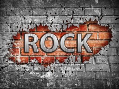 Grunge rock müzik poster