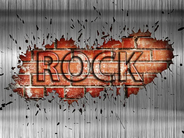 Manifesto musicale rock grunge — Foto Stock